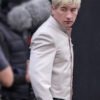 Crime 101 2026 Barry Keoghan White Bell Boy Jacket