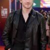 Hamnet Movie Premiere 2025 Will Black Leather Jacket