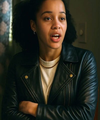 One Battle After Another 2025 Willa Ferguson Black Leather Jacket