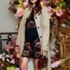 Paris Fashion Week Shailene Woodley Beige Coat