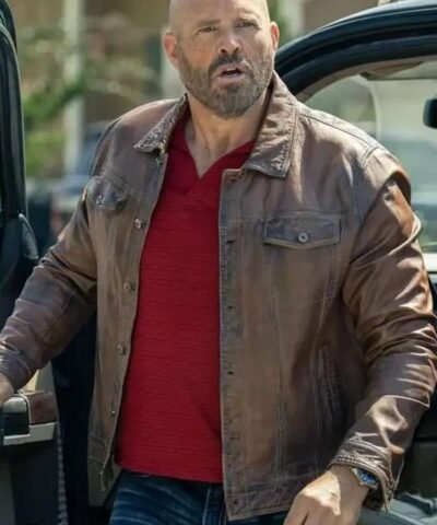 Peacemaker 2025 Keith Smith Brown Leather Jacket
