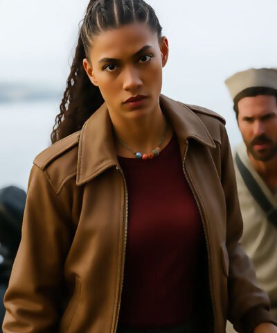 Percy Jackson and the Olympians 2025 Dior Goodjohn Brown Jacket