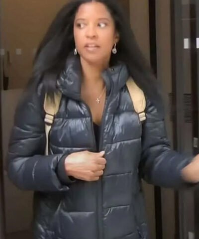 Renée Elise Goldsberry Satisfied 2025 Black Puffer Jacket