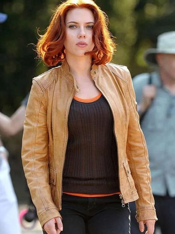 Scarlett Johansson The Avengers Leather Jacket The Avengers Scarlett Johansson Leather Jacket