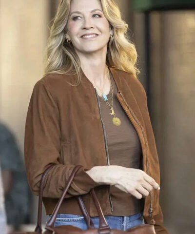 Shifting Gears 2025 Eve Drake Brown Suede Leather Jacket