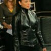 Smallville S07 Kristin Kreuk Black Leather Jacket