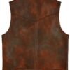 Dancing with the Stars Dylan Efron Brown Leather Vest