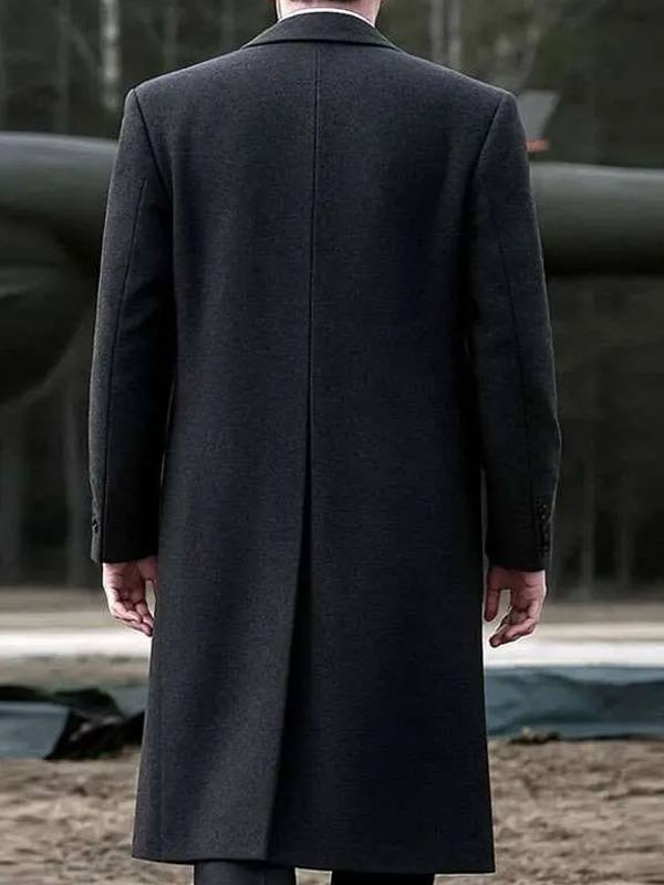 TV Series Darren Boyd Down C. Black Wool Coat Darren Boyd Down S01 Darren Boyd Black Coat