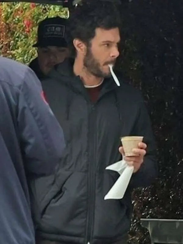 TV Series Nobody Wants This Adam Brody Black Jacket Nobody Wants This S02 Noah Roklov Black Hooded Jacket