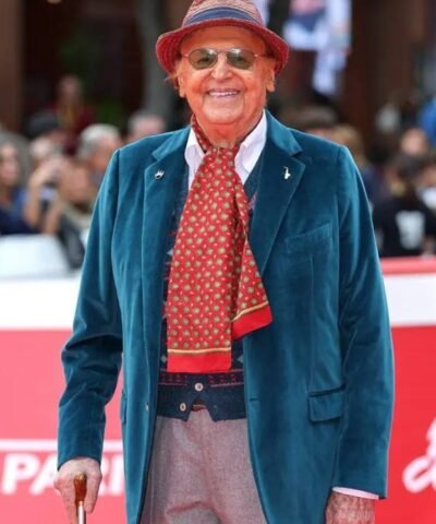 The 20th Rome Film Festival 2025 Renzo Arbore Blue Velvet Blazer