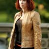 The Avengers Natasha Romanoff Brown Leather Jacket