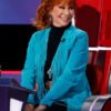 Reba McEntire The Voice S28 Blue Fringe Coat