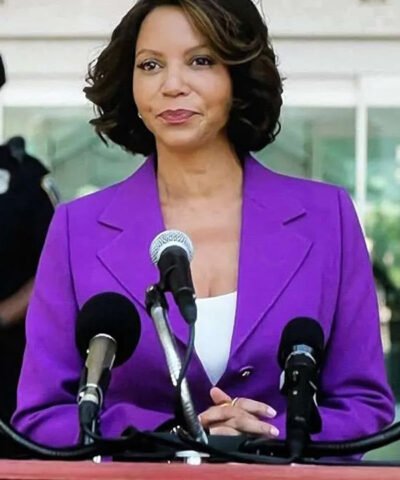 TV Series Boston Blue S01 Mae Silver Purple Blazer
