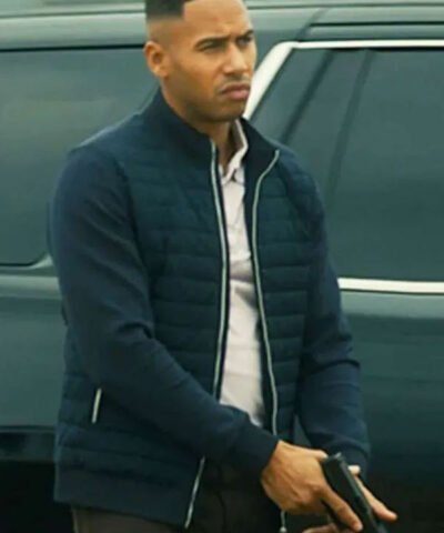 Countdown 2025 Elliot Knight Blue Bomber Jacket