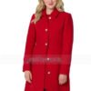 A Newport Christmas 2025 Ginna Claire Mason Red Wool Coat