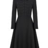Remembrance Day Kate Middleton Black Wool Coat