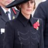 Remembrance Day 2025 Kate Middleton Black Coat