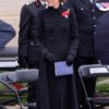 Remembrance Day 2025 Princess Of Wales Kate Middleton Black Wool Coat