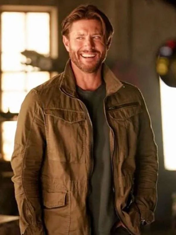 Russell Shaw Tracker S03 Cotton Jacket Tracker 2025 Jensen Ackles Khaki Jacket