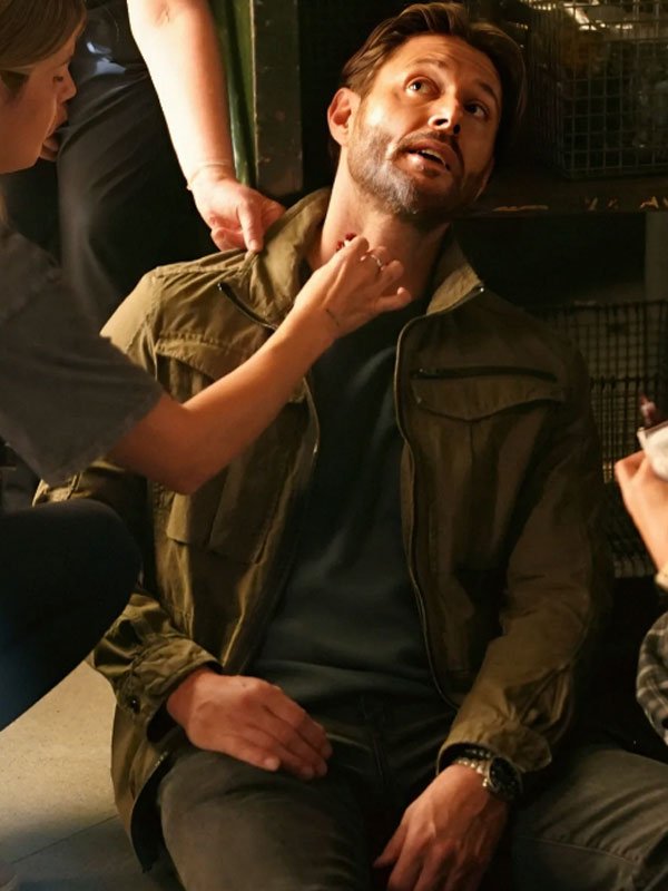 Tracker 2025 Jensen Ackles Khaki Jacket Tracker 2025 Jensen Ackles Khaki Field Jacket