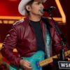 Brad Paisley A Grand Ole Opry Christmas 2025 Maroon Leather Jacket