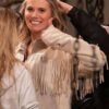 Leanne S01 Josie Murphy Beige Fringe Jacket