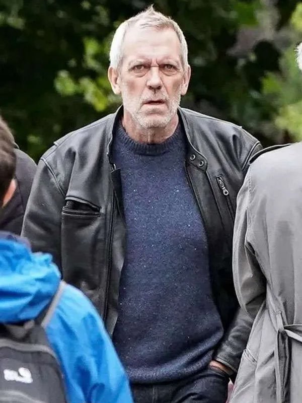 Hugh Laurie The Night Manager Leather Jacket The Night Manager S02 Hugh Laurie Black Leather Jacket