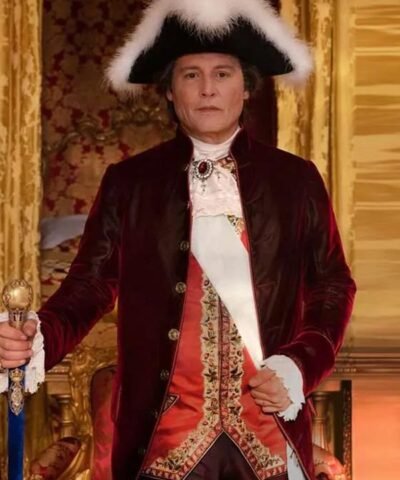 Jeanne Du Barry Louis XV Maroon Velvet Coat