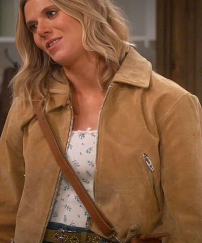 Leanne 2025 Josie Murphy Brown Suede Leather Jacket