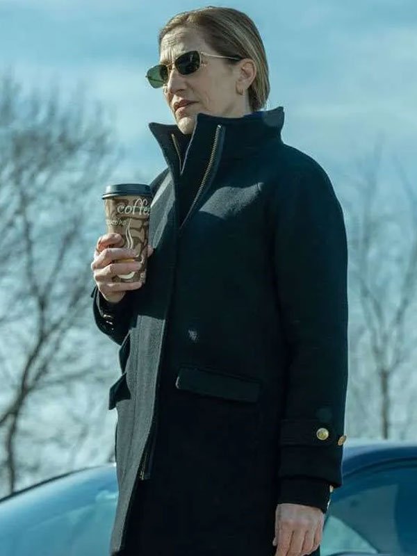 Mayor of Kingstown Nina Hobbs Black Wool Coat Mayor of Kingstown Nina Hobbs Black Coat