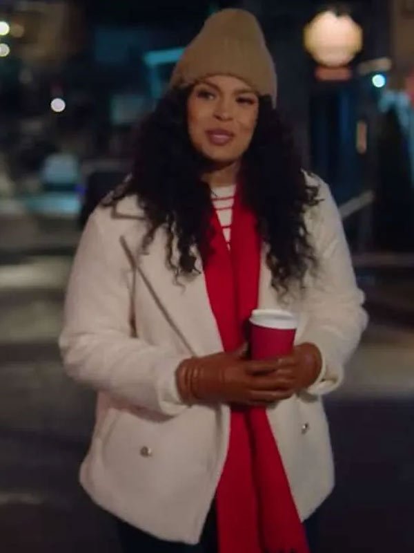 Merry Little Mistery 2025 Natasha White Sherpa Jacket Merry Little Mistery 2025 Jordin Sparks White Sherpa Jacket