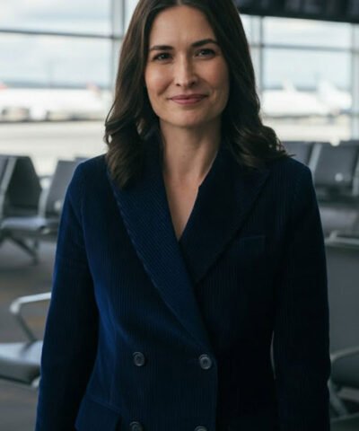 Karolina Wydra Pluribus Blue Corduroy Blazer