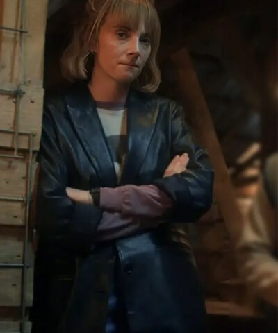 Stranger Things S05 Maya Hawke Black Coat