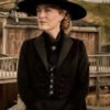 The Abandons S01 Gillian Anderson Black Velvet Tailcoat