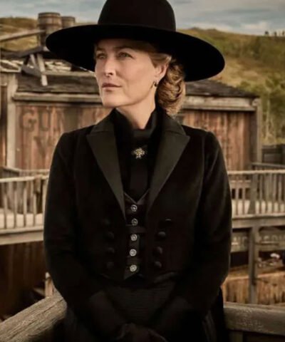 The Abandons S01 Gillian Anderson Black Velvet Tailcoat
