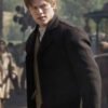 The Abandons 2025 Lucas Till Black Wool Coat