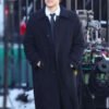 The Beauty 2026 Evan Peters Black Wool Coat
