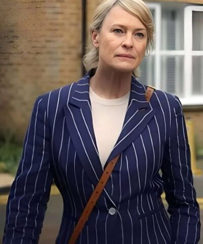 The Girlfriend S01 Laura Sanderson Blue Pinstripe Blazer