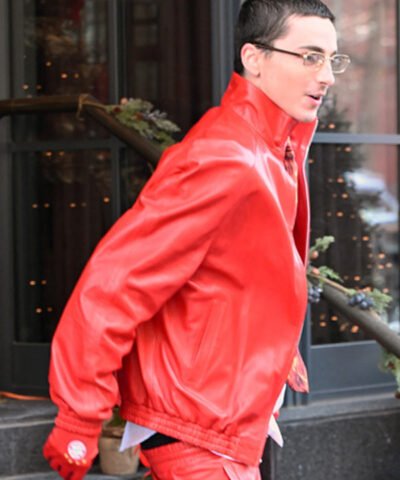 Marty Supreme 2025 Timothee Chalamet Red Jacket