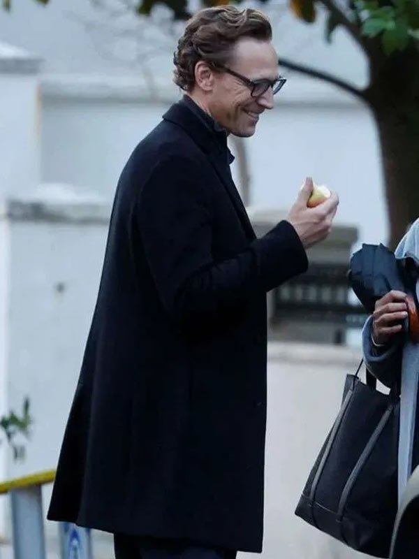 Tom Hiddleston The Night Manager S02 Black Wool Coat The Night Manager 2026 Jonathan Pine Black Wool Coat