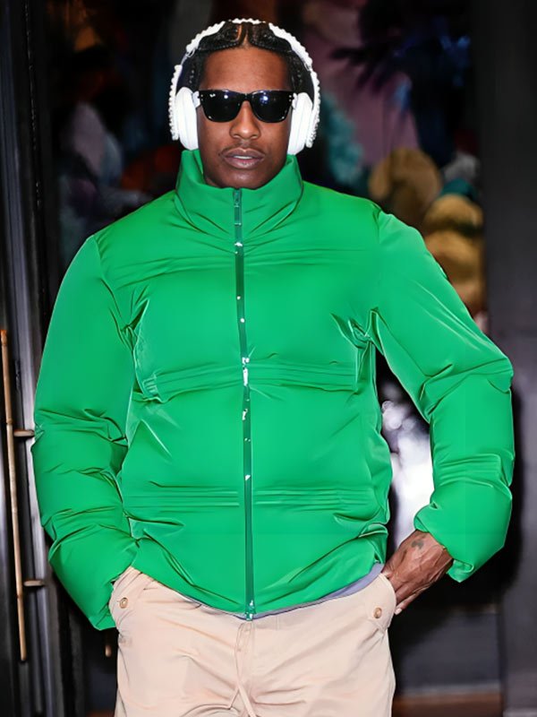 ASAP Rocky NYC 2026 Green Jacket New York City 2026 A$AP Rocky Green Jacket