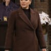 The Young And The Restless Zuleyka Silver Brown Wool Coat