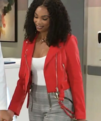 Beyond the Gates RhonniRose Mantilla Red Leather Jacket