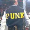 CM Punk Steiner Bros Blue and White Varsity Jacket