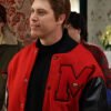 Saturday Night Live S51 Colin Jost Red and Black Varsity Jacket