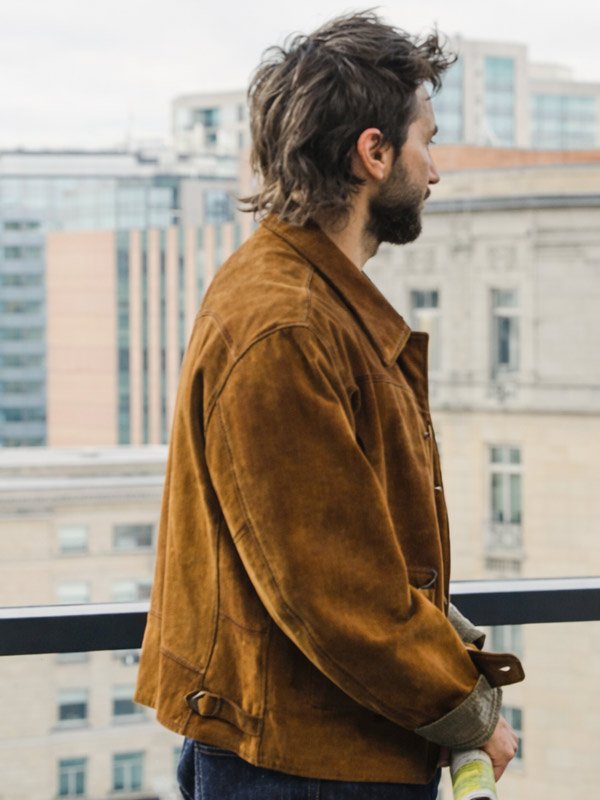 Guy Burnet Landman S02 Brown Suede Leather Jacket Landman S02 Guy Burnet Suede Leather Jacket