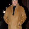 Kevin Costner Brown Wool Car Coat