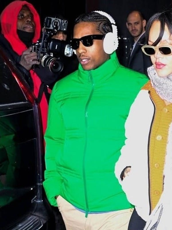 NYC 2026 ASAP Rocky Green Puffer Jacket ASAP Rocky NYC 2026 Green Jacket