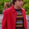 Electric Bloom S01 Nathaniel Buescher Red Wool Jacket