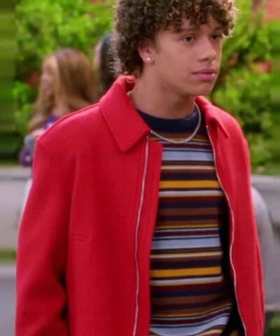 Electric Bloom S01 Nathaniel Buescher Red Wool Jacket